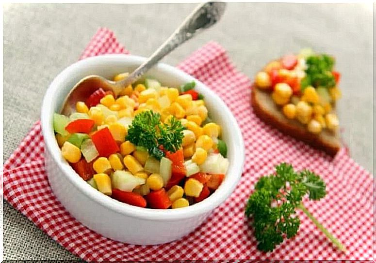 Sweet corn salad