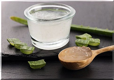 Aloe vera gel.