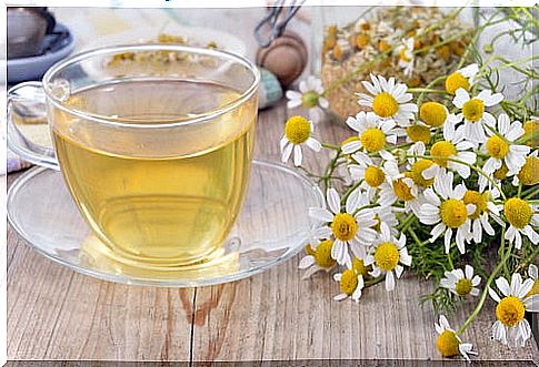 Natural drinks that will help you fight sleep problems: chamomile infusion