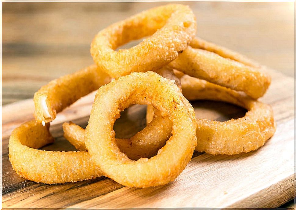 Crispy onion rings