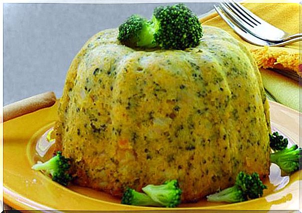 Pumpkin broccoli pudding. 